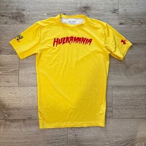 Under Armour WWE Yellow Hulkamania Tee